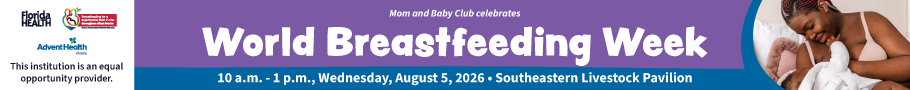 World Breastfeeding Week 2026 World Breastfeeding Week on August 5, 2026 at Southeastern Livestock Pavillion